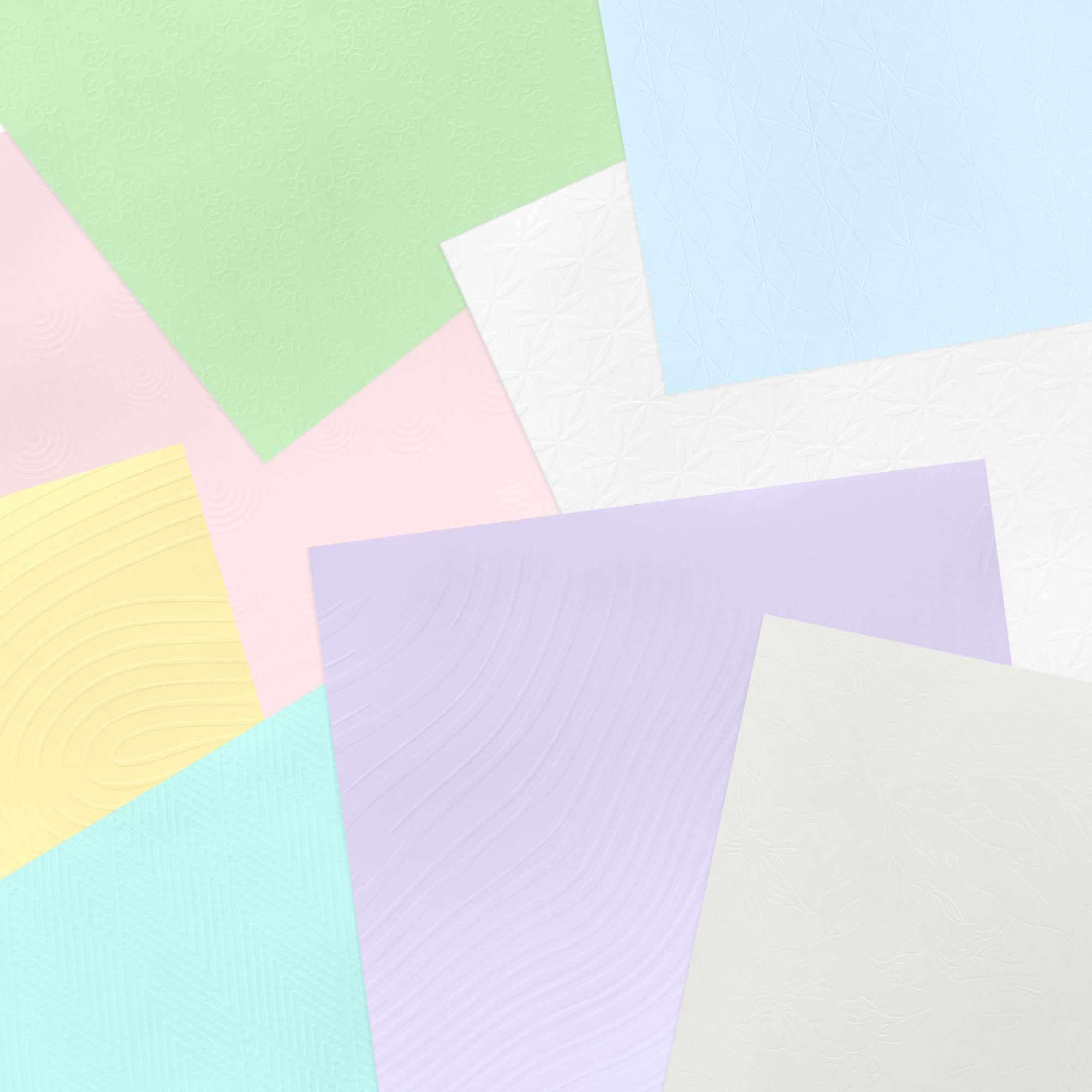 6 Pack: 12" x 12" Embossed Paper Pad by Recollections™, 58 Sheets